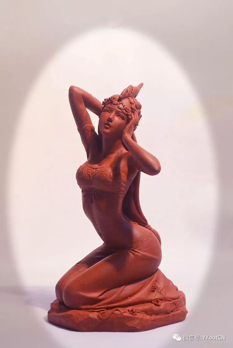 惊绝纯手工美女泥塑线条优柔造型唯美让你美美的赏