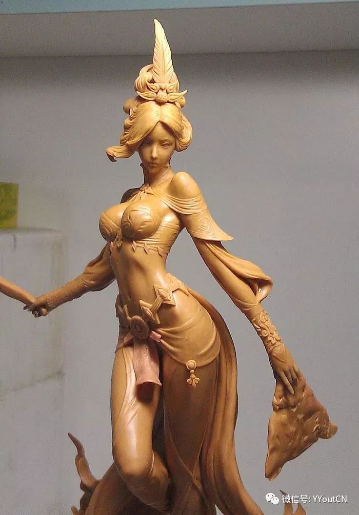 惊绝纯手工美女泥塑线条优柔造型唯美让你美美的赏