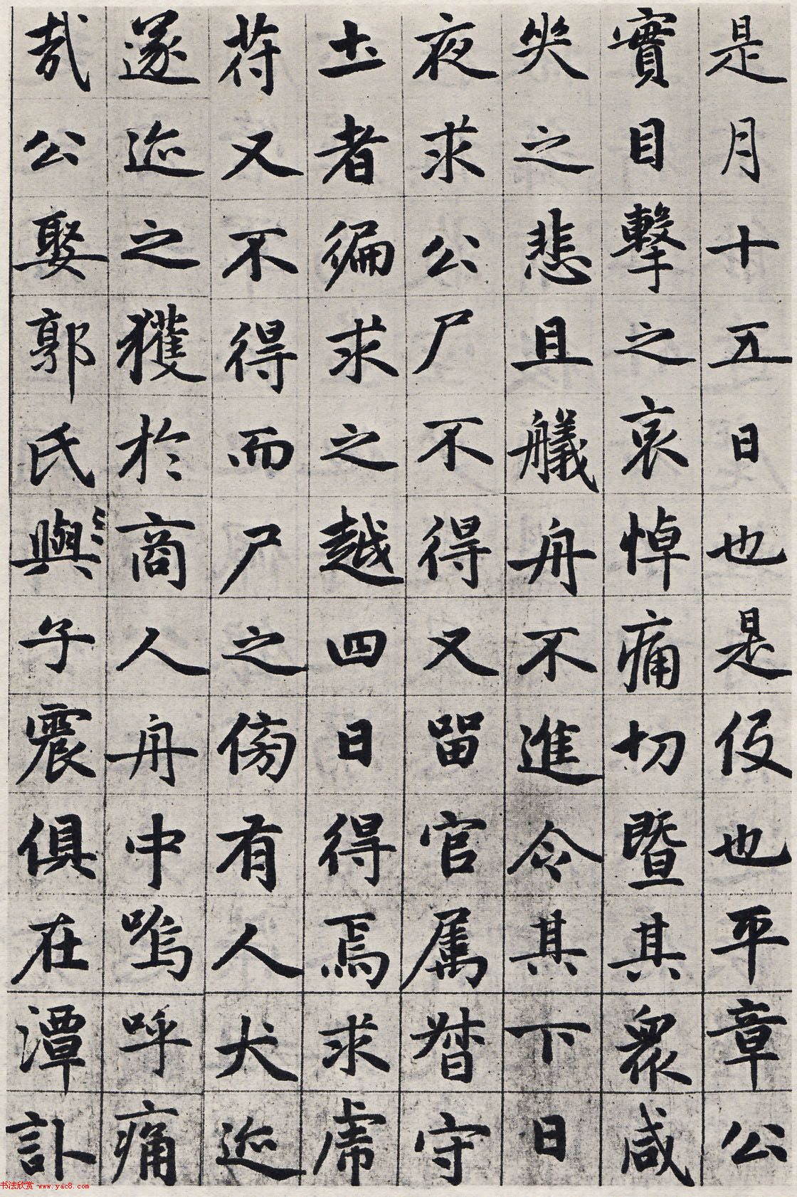 赵孟頫55岁中楷张总管墓志铭卷