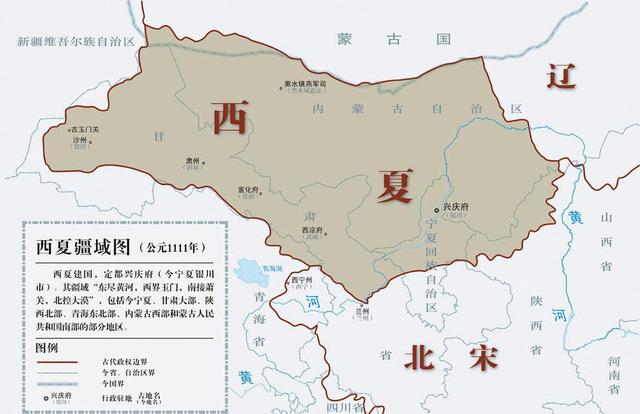 西夏版图1227年,蒙古国灭西夏,占据了河西走廊,蒙古也顺势进入了河湟