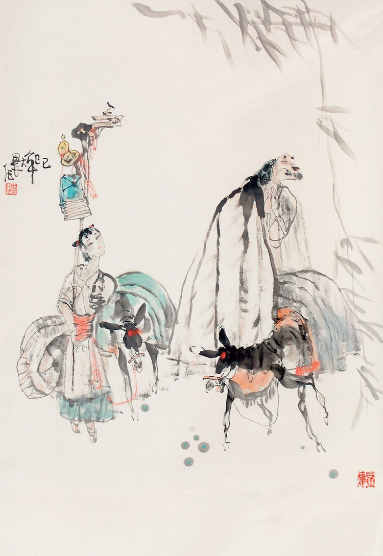 施大畏国画作品