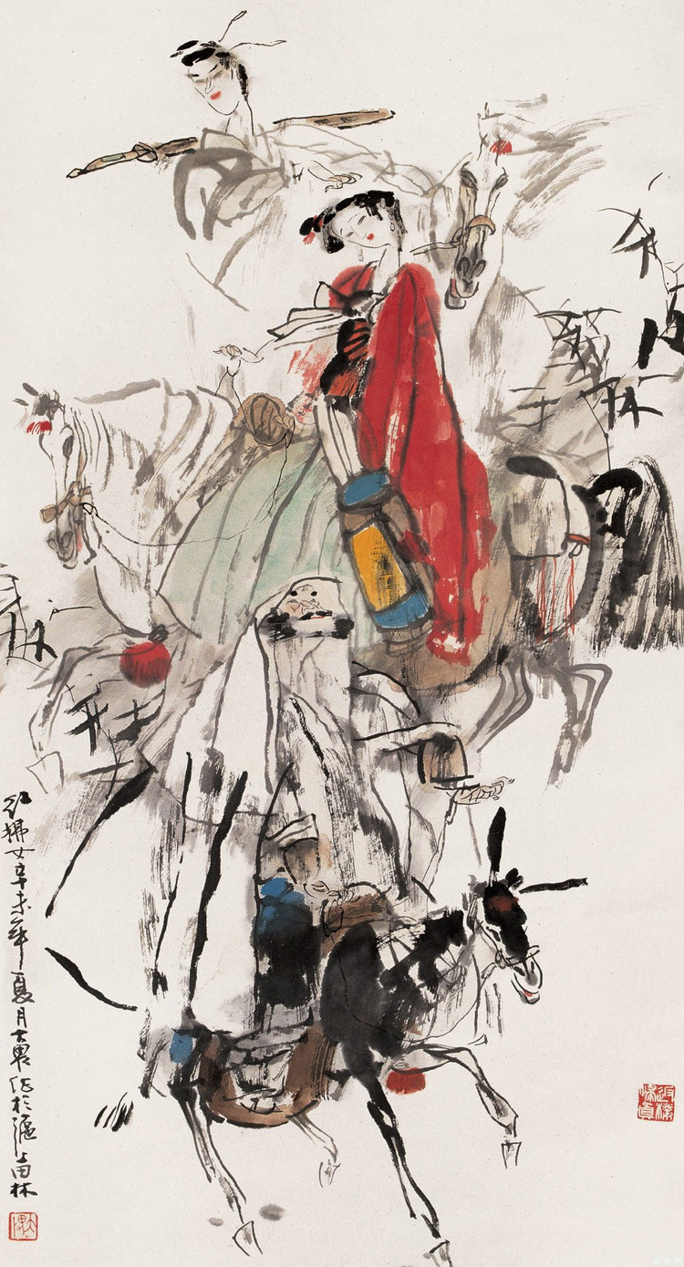 施大畏国画作品