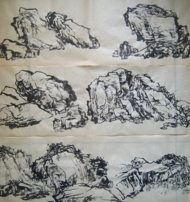 山水画的语言皴法