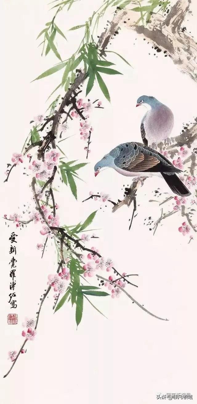 娄师白 牡丹梅花