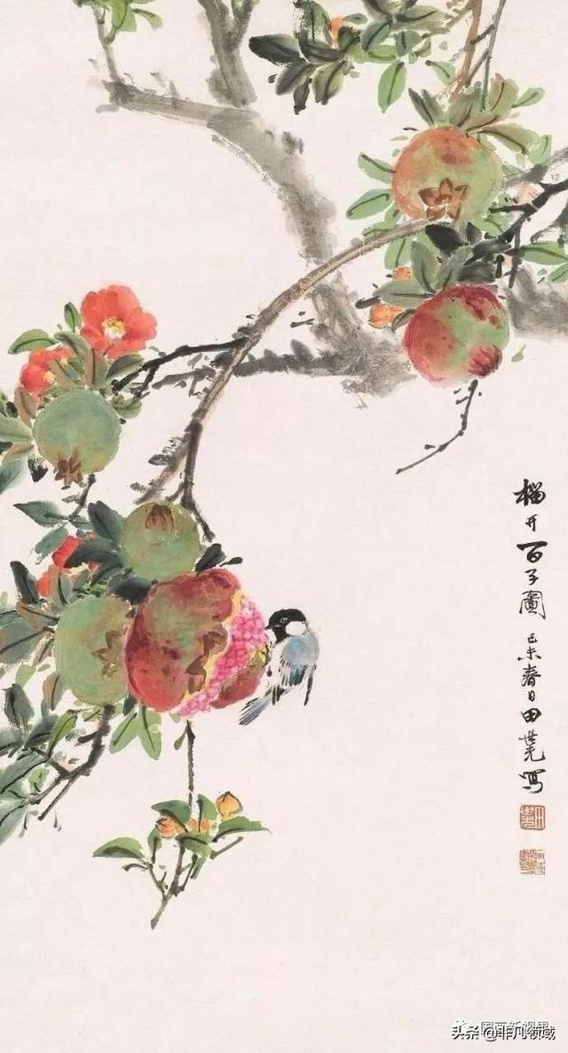 齐白石樱桃 张仃收藏