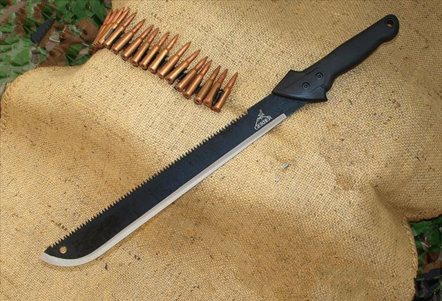 冷钢 cold steel black sable san 黑貂珍藏版 先用刀刃杀人,后用锯子