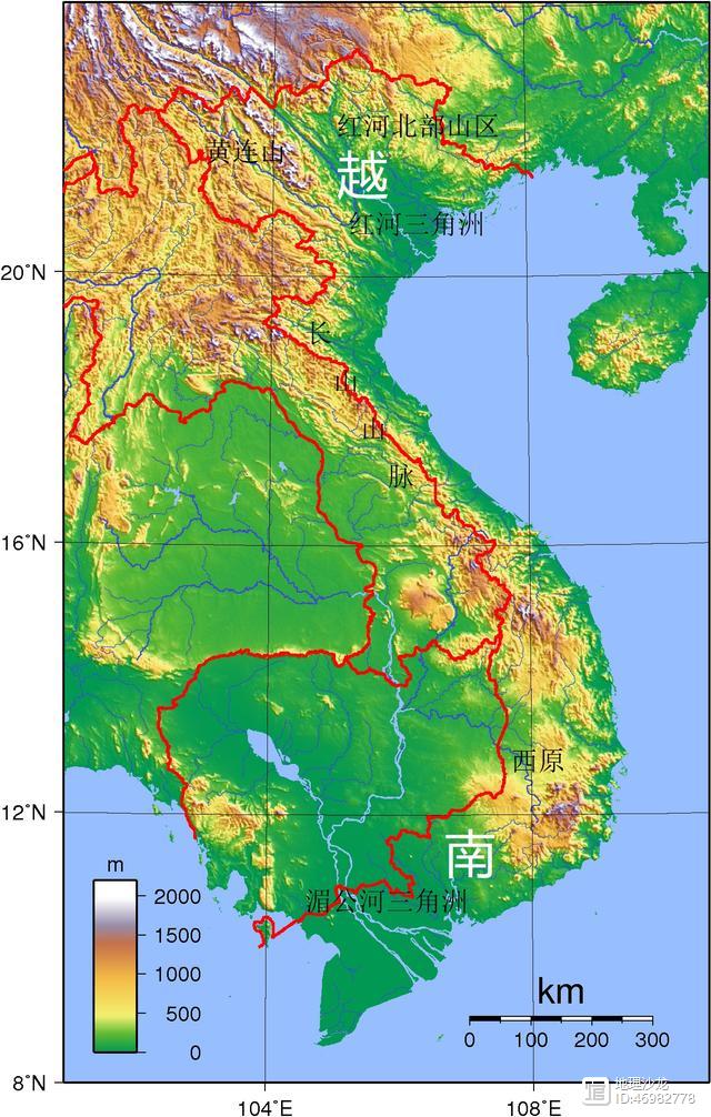 中南半岛的地形特征图片