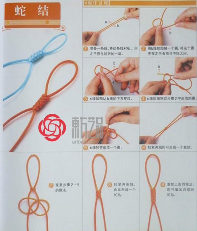 编绳子手法图片