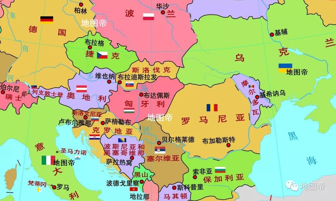 多瑙河流经的10个国家分别是:德国,奥地利,斯洛伐克,匈牙利,克罗地亚