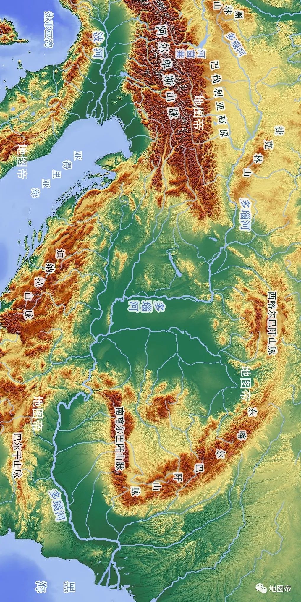 多瑙河流经哪10个国家