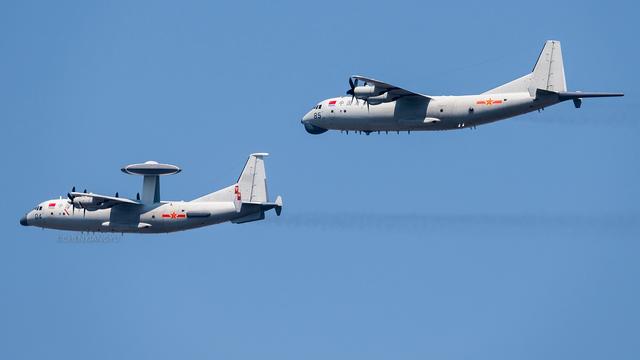 大鼻子长尾巴的中国海军kq200高新6反潜巡逻机