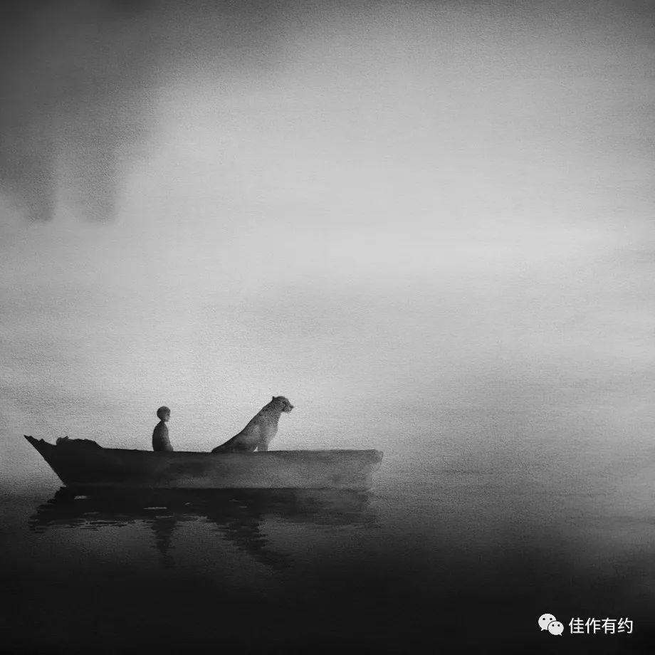 黑白水墨描绘的"和谐之美",静谧深沉... - 好网角收藏夹