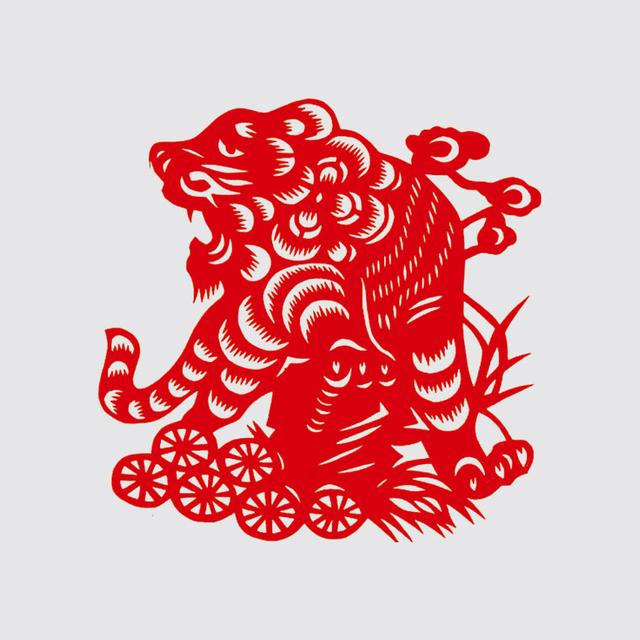 中国民间民俗艺术剪纸刻纸动物篇