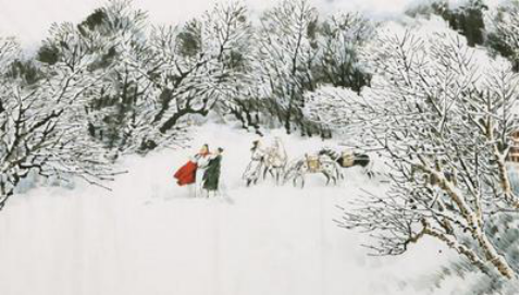 唐朝孟浩然常骑驴冒雪寻梅,自此留下了踏雪寻梅的典故.