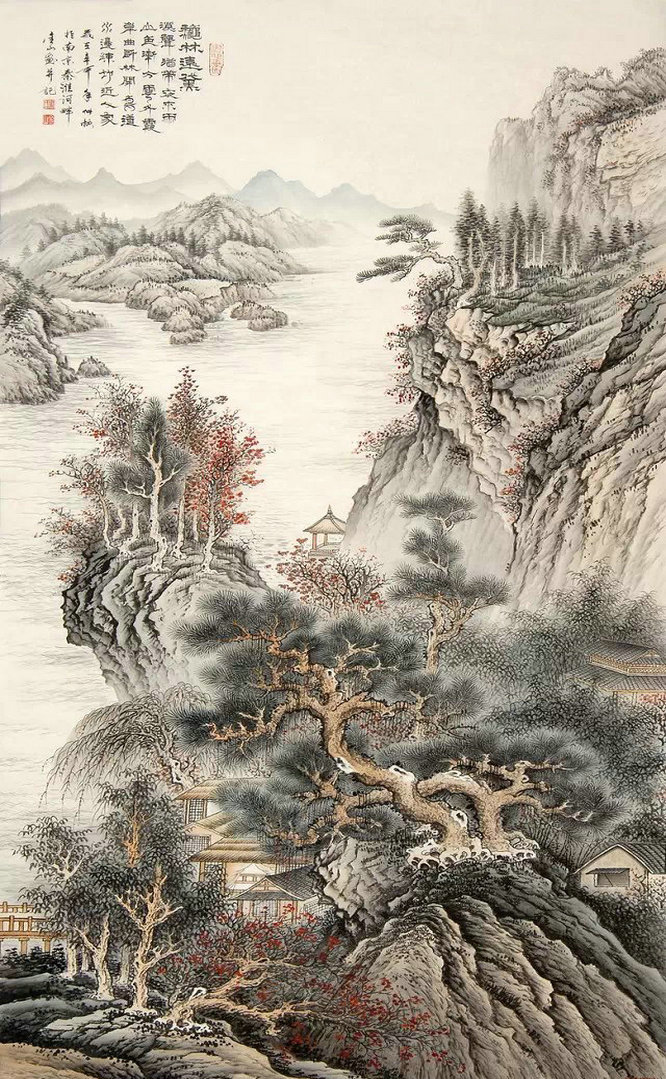 国画精品工笔山水画集锦令人流连忘返