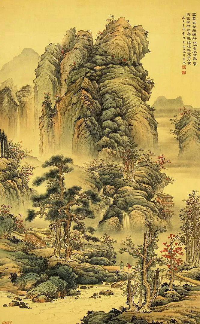 国画精品工笔山水画集锦令人流连忘返