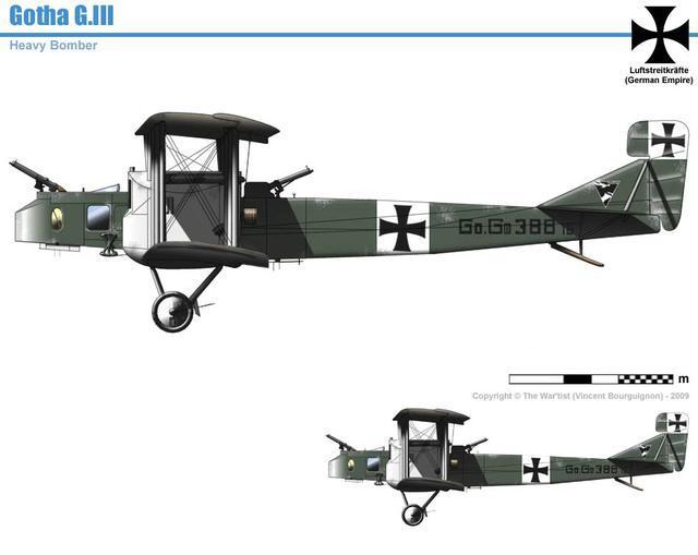 戈塔式恐惧一战德国戈塔轰炸机的传奇发展史中