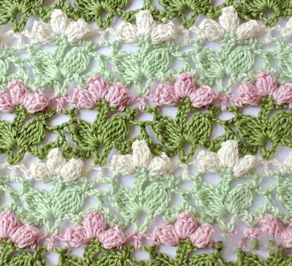 钩针花样钩编镂空花样各种衣服围巾离不开它