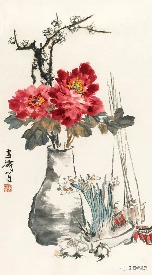 王雪涛牡丹怎一个美字了得