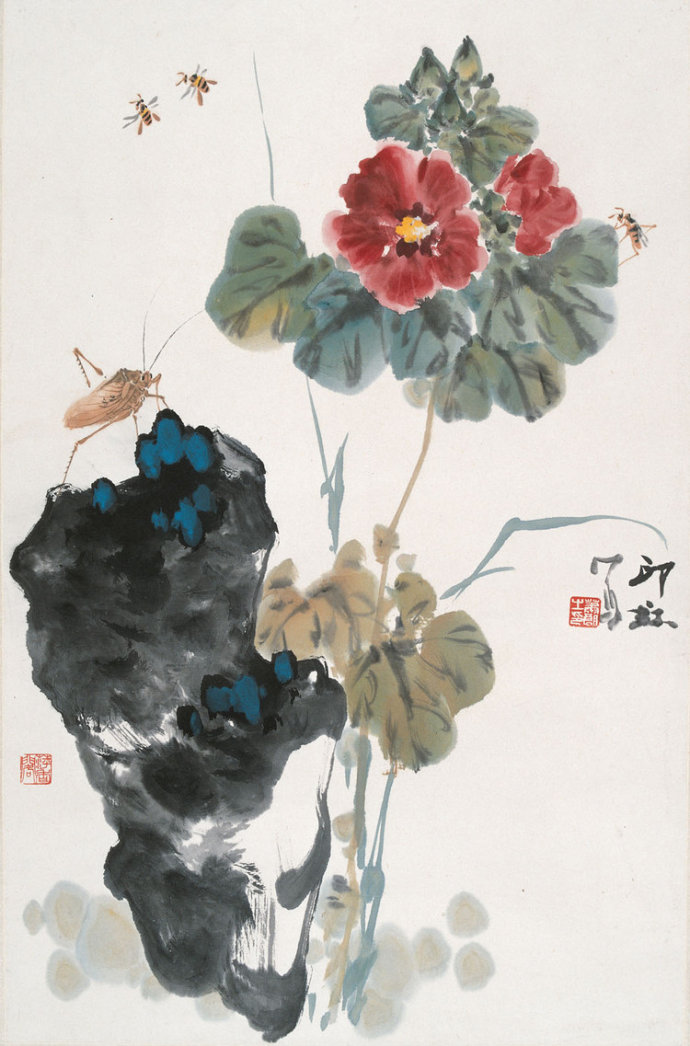 萧朗的花鸟画作品赏析