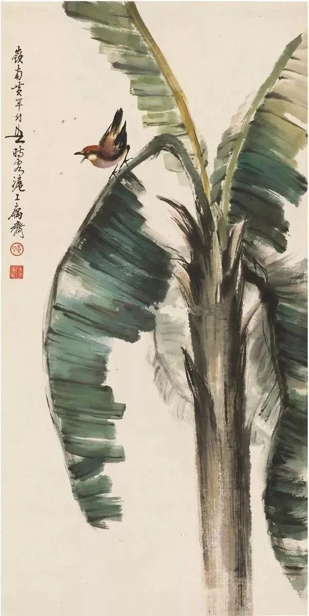 国画中芭蕉下的世界一片清凉