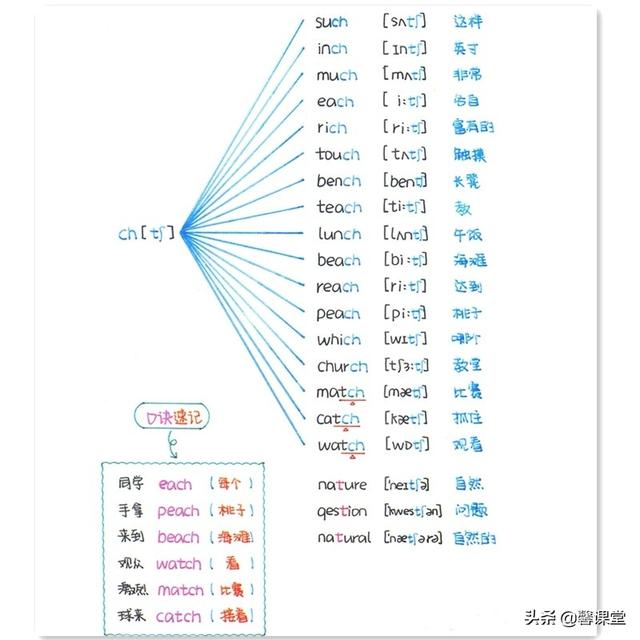 英语音标思维导图