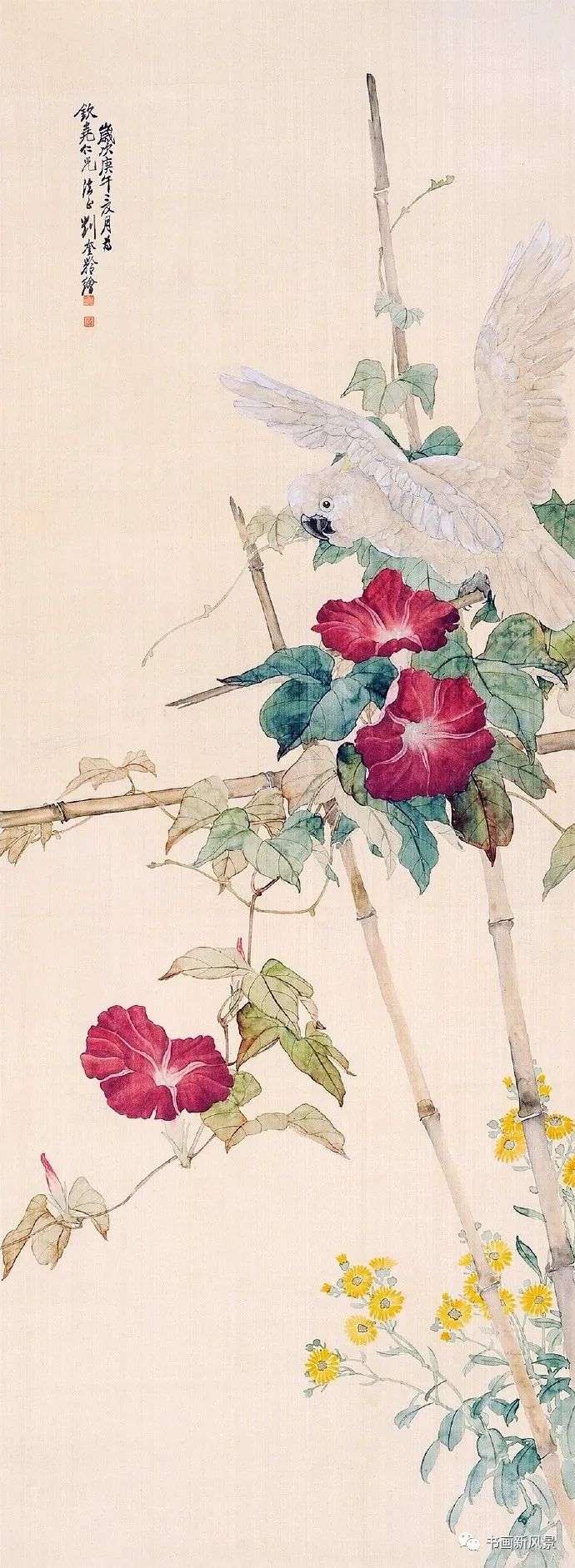 国画中的牵牛花美不胜收