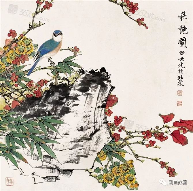 国画小写意花鸟作品欣赏,太美了!