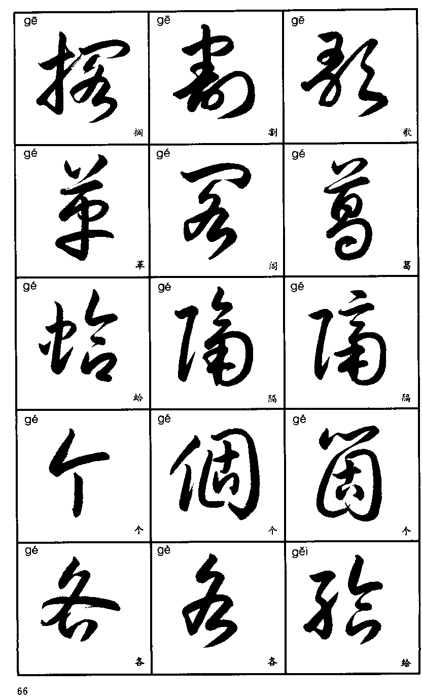 草书3500字标准草书字帖珍藏版