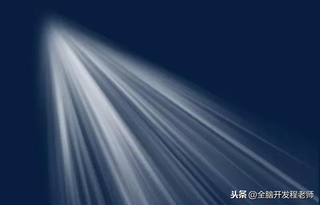 2,小孔想象法想象自己眼前漆黑的环境中突然出现了一道白色光束,就像