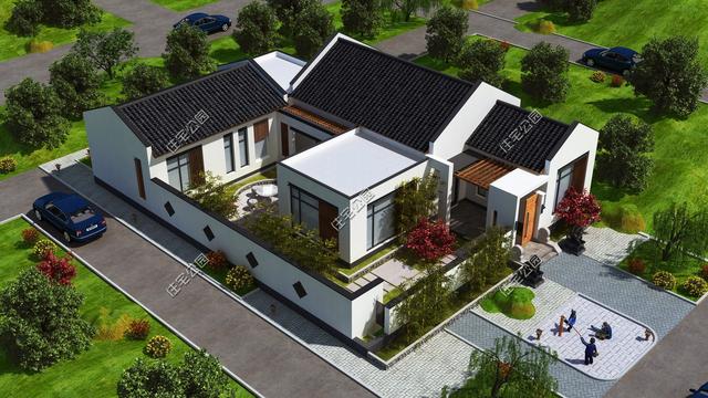 10套农村平层自建房中式与欧式哪个更漂亮第8套造价才9万