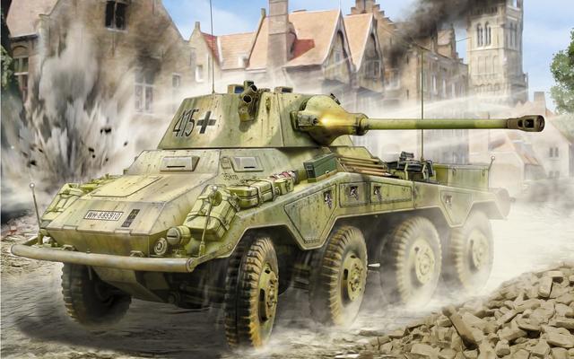 6,轮式装甲车sdkfz 13/14型装甲车:生产年份1932-1935年;制造数量187