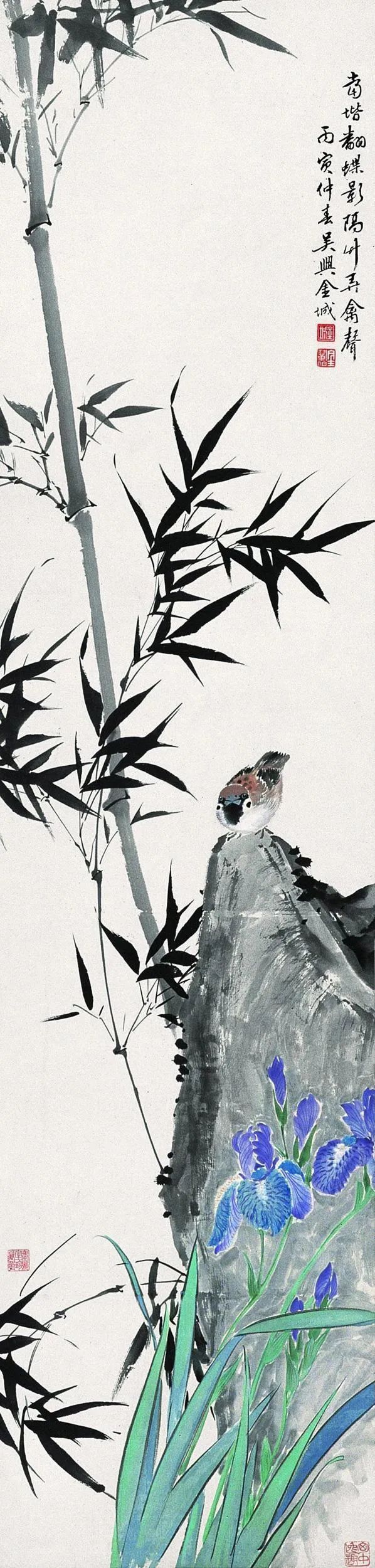 金城画竹凌风傲骨