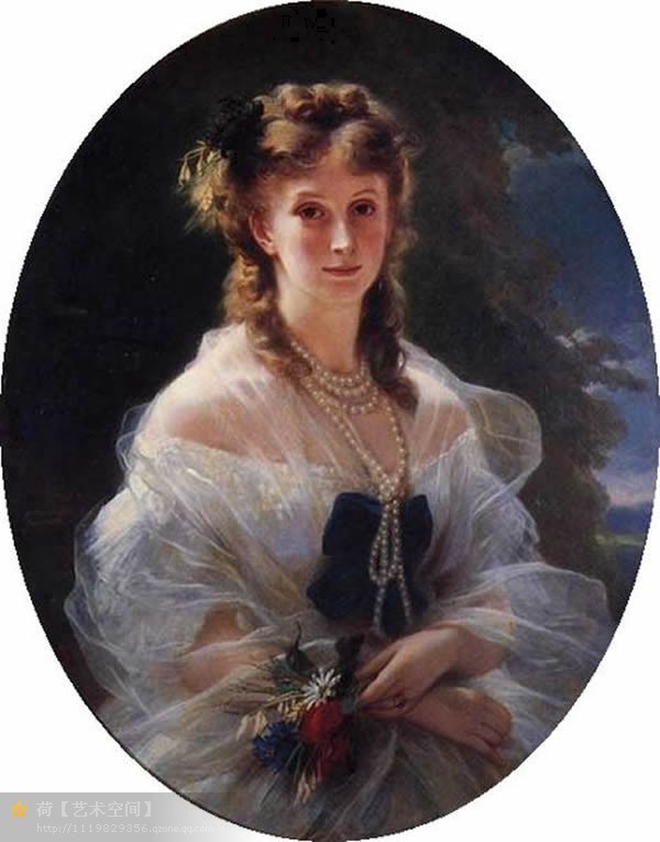 欧洲宫廷人物肖像德国franzxaverwinterhalter油画作品