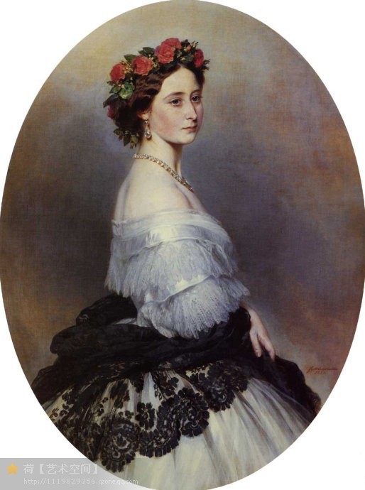 欧洲宫廷人物肖像德国franzxaverwinterhalter油画作品