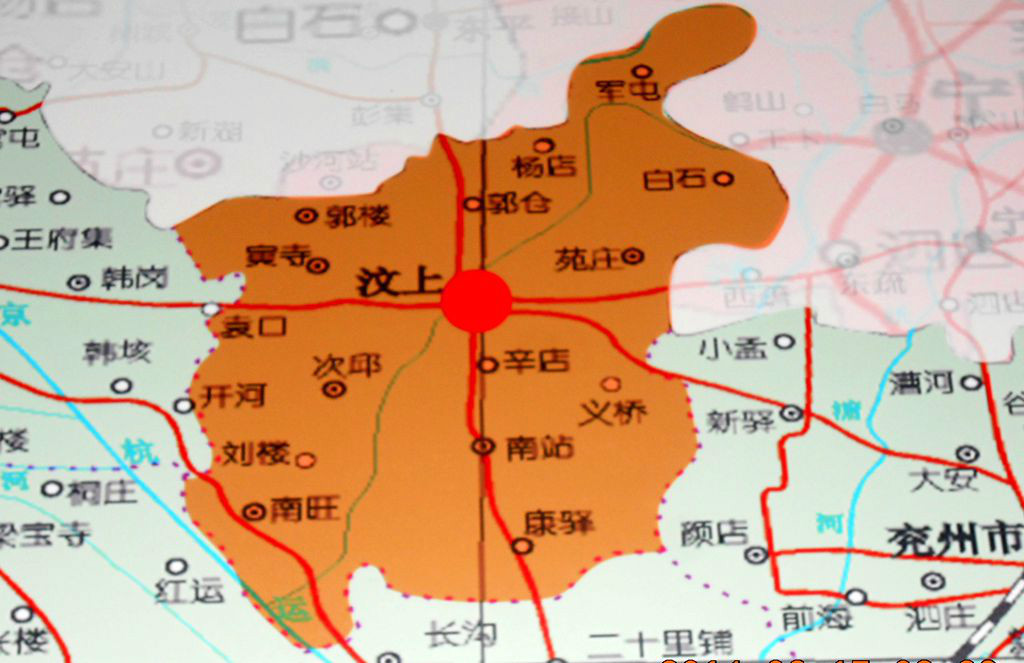 汶上县乡镇地图图片