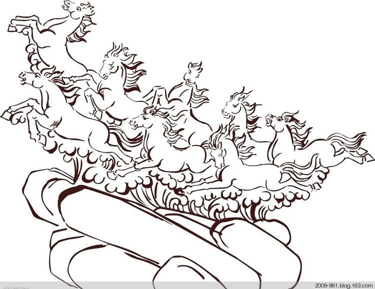 八骏图百骏图太美了