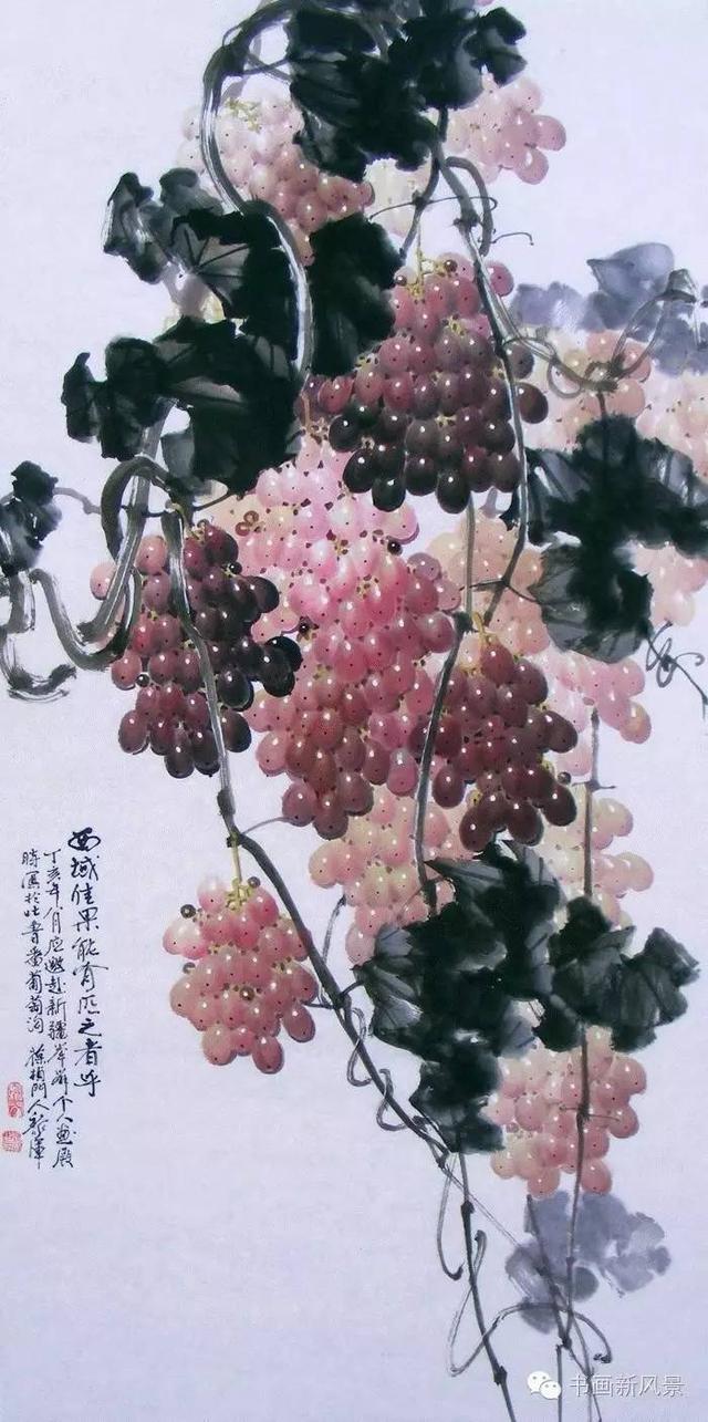 黎军小写意葡萄作品欣赏