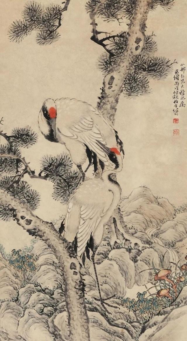 历代国画名家笔下的松鹤图松鹤延年福寿绵长