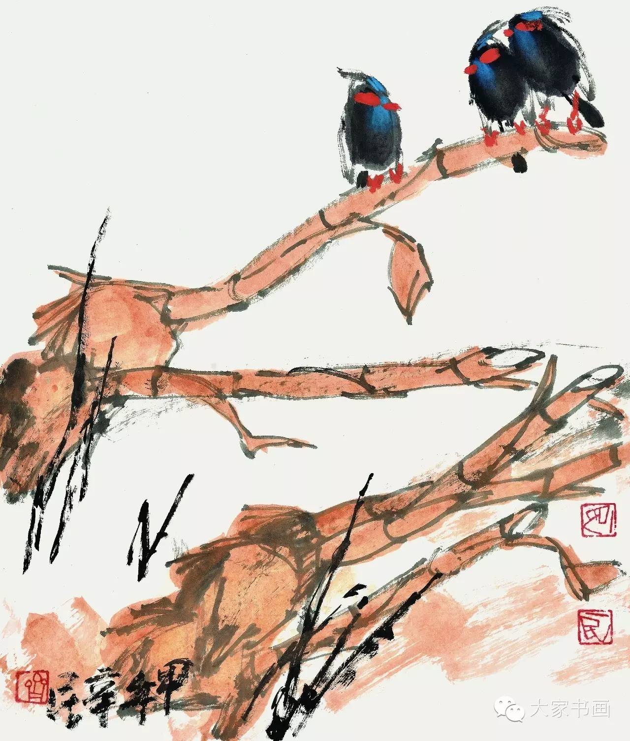 大家书画展讯相约天津齐辛民花鸟画展