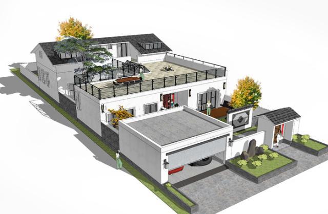 这座新中式二进院别墅,将传统文化带入到现代简约的生活中,让中国风有