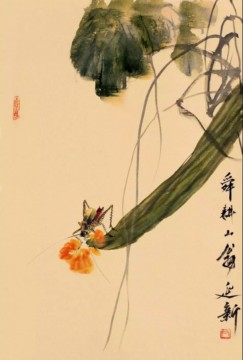 极美68幅国画虫草小品附虫草教程