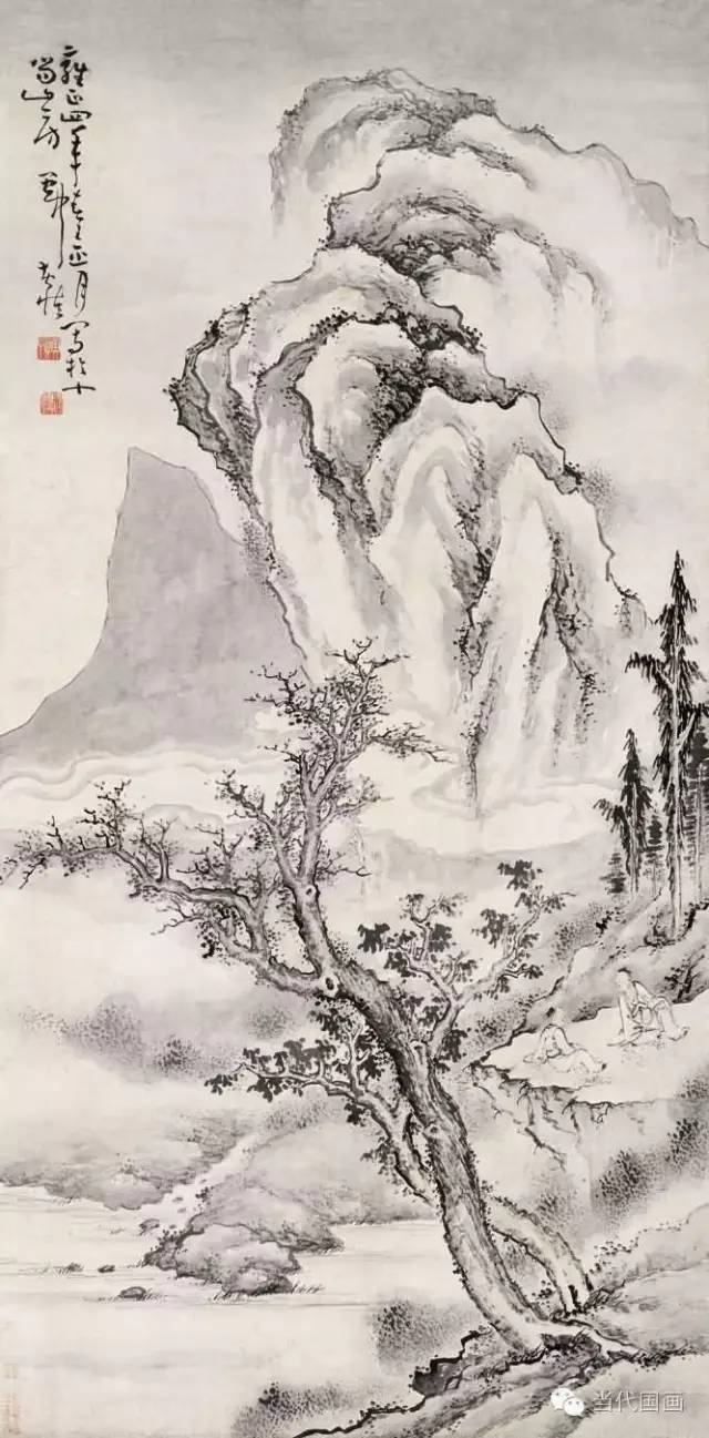 欣赏黄慎清山水画欣赏