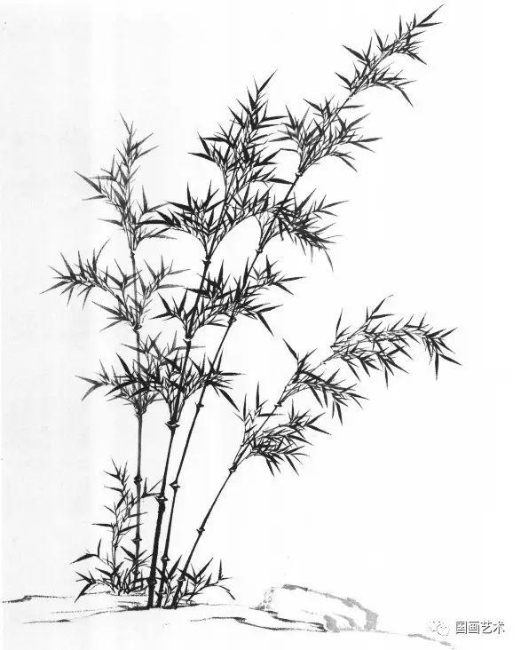 山石技法讲解竹的画法