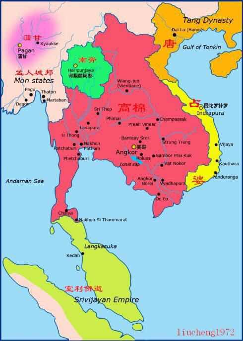 中南半岛历史地图图片