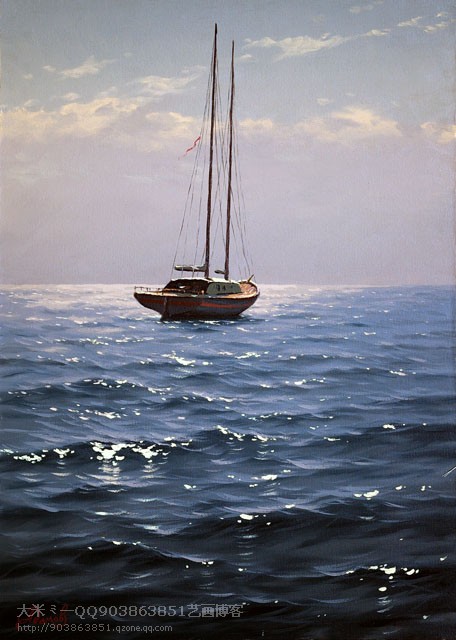 太精彩!俄罗斯画家阿达莫夫的风景,海浪作品