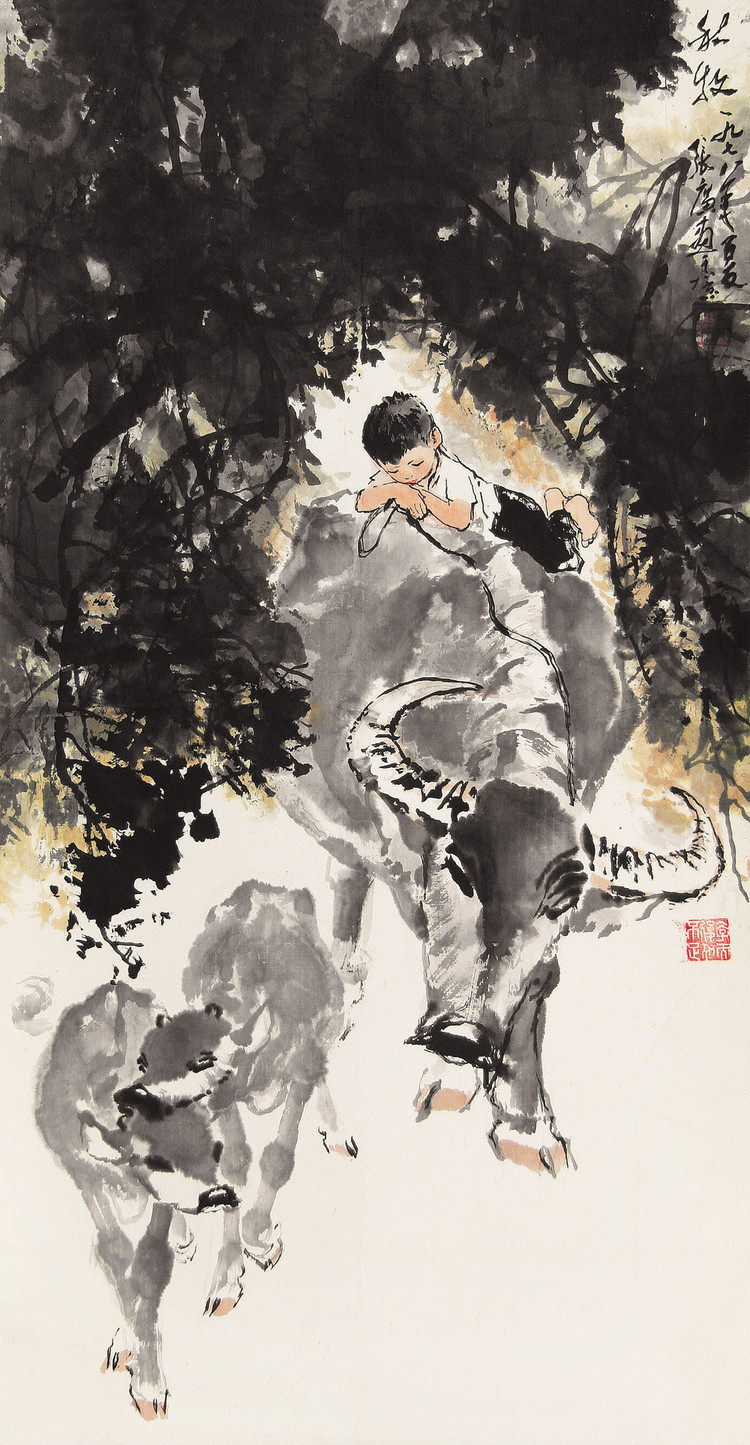 张广牧牛作品欣赏
