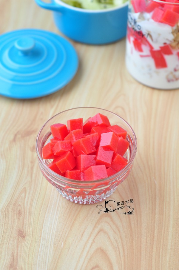西瓜布丁的做法