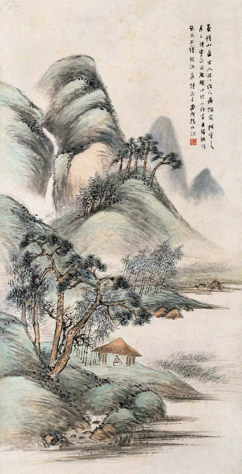 晚清海上画派杨伯润山水画欣赏