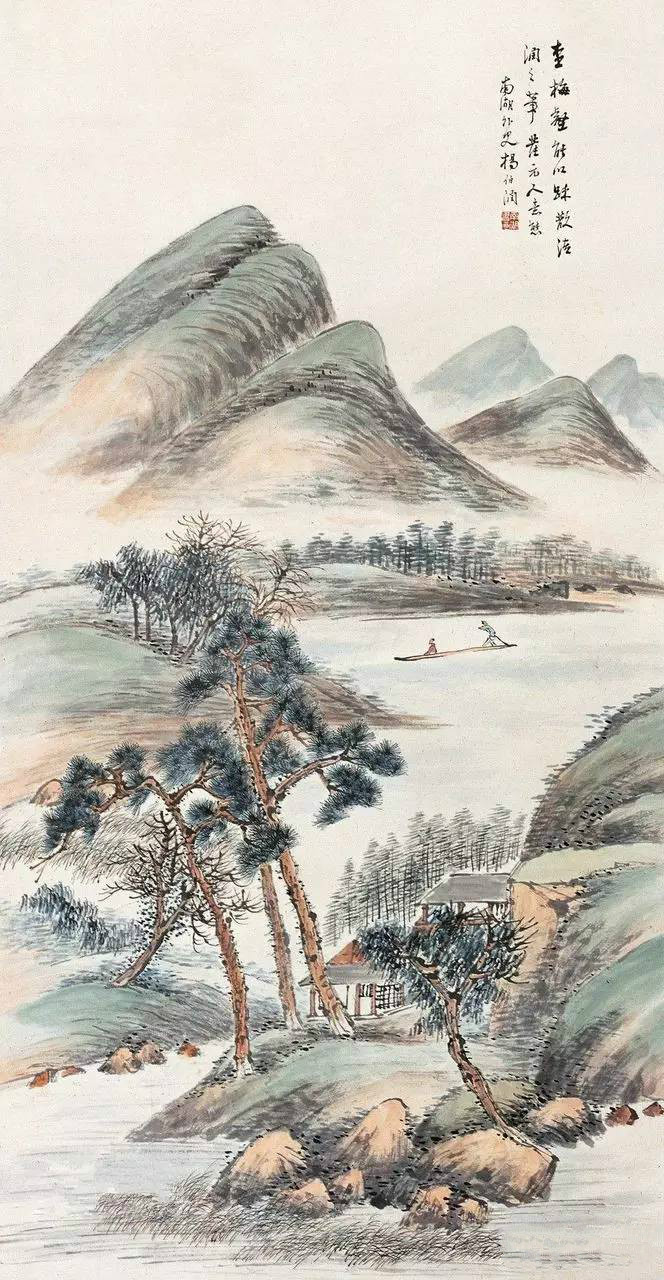 晚清海上画派杨伯润山水画欣赏